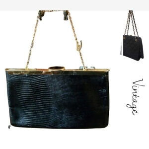 Black‎ vintage evening handbag